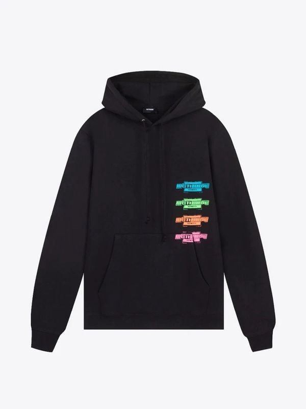 WE11DONE BLACK HOODIE