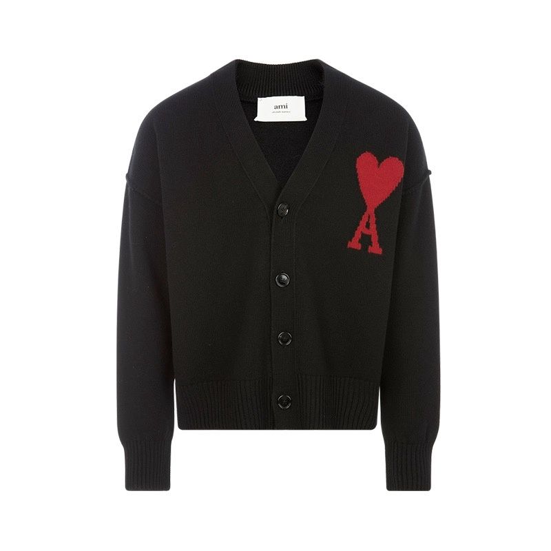 AMI BLACK CARDIGAN