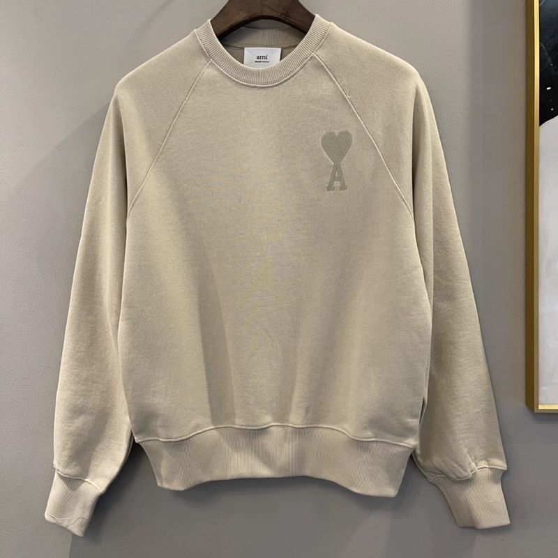 AMI KHAKI SWEATSHIRT