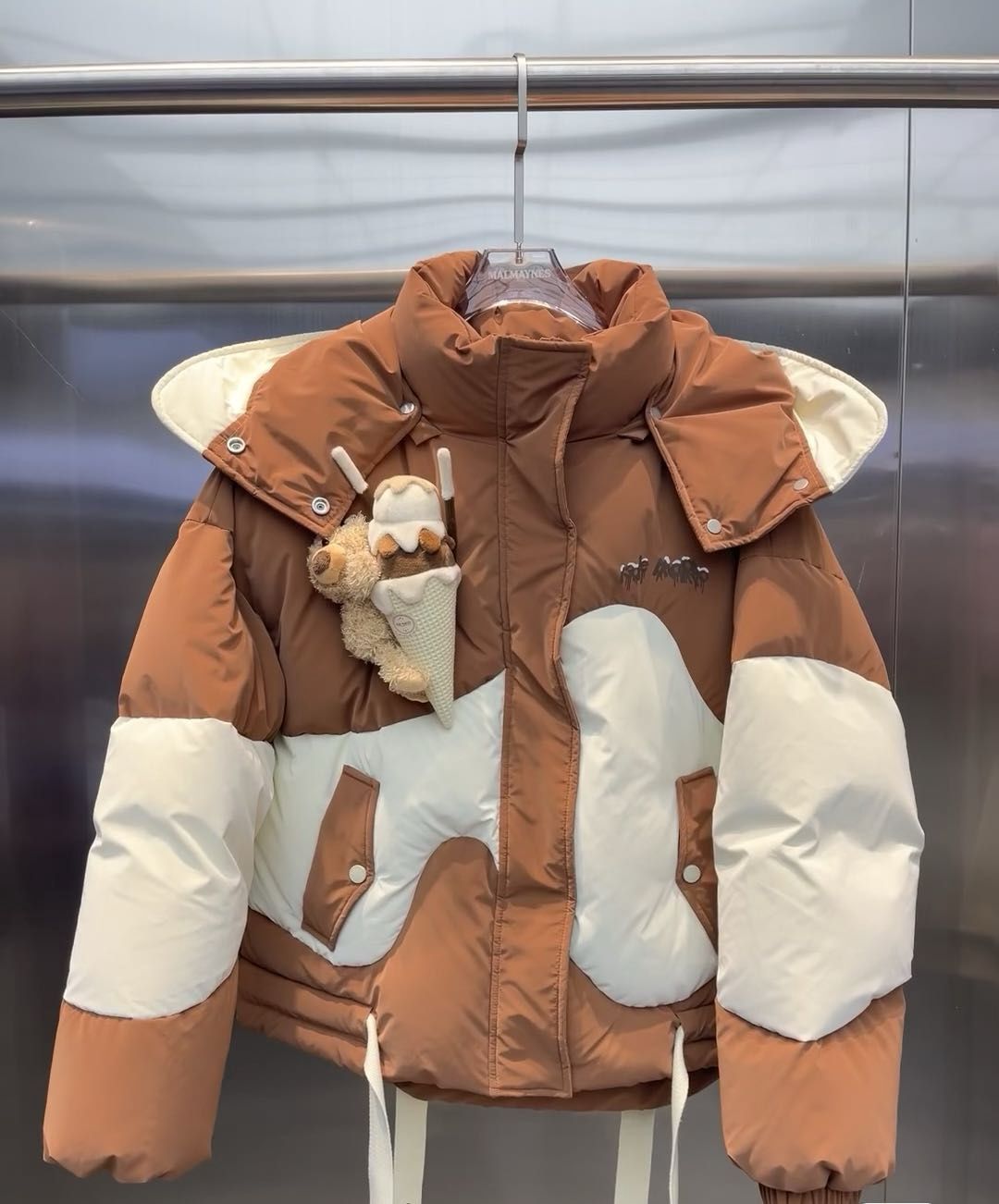 13DE MARZO DOWN JACKET/ BROWN ICE CREAM