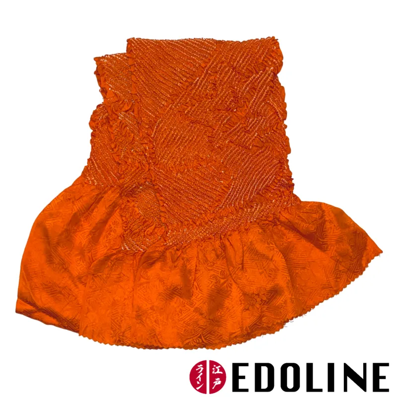 Orangenes Shibori Obiage