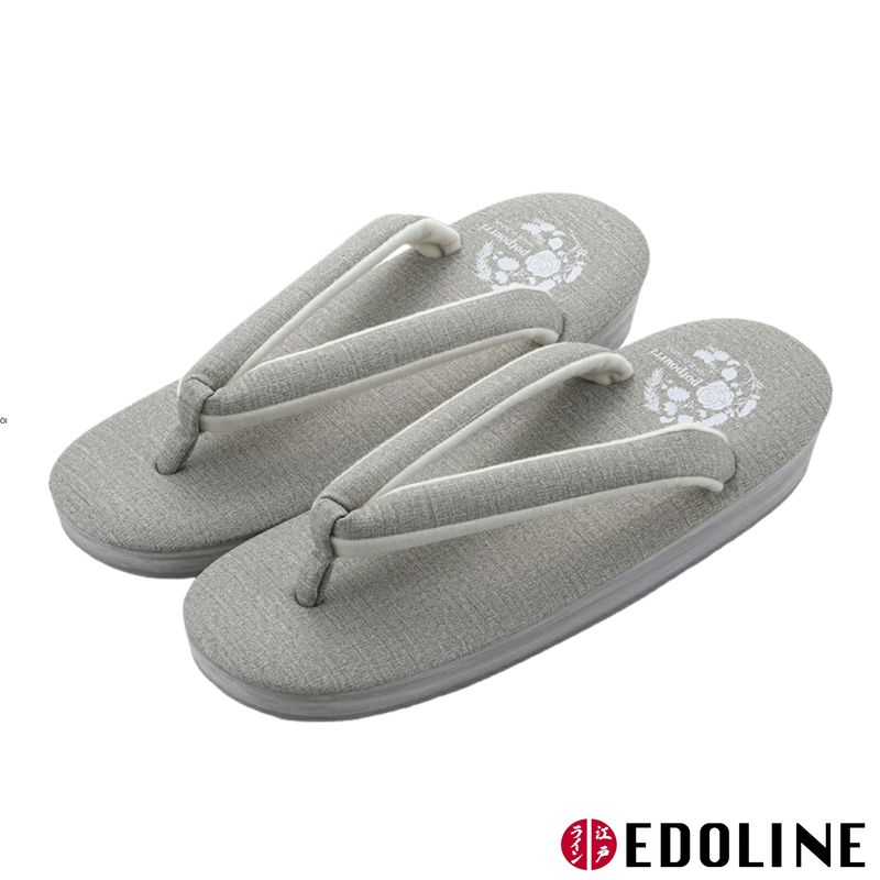 Graue Zori Kimono Schuhe (26cm)
