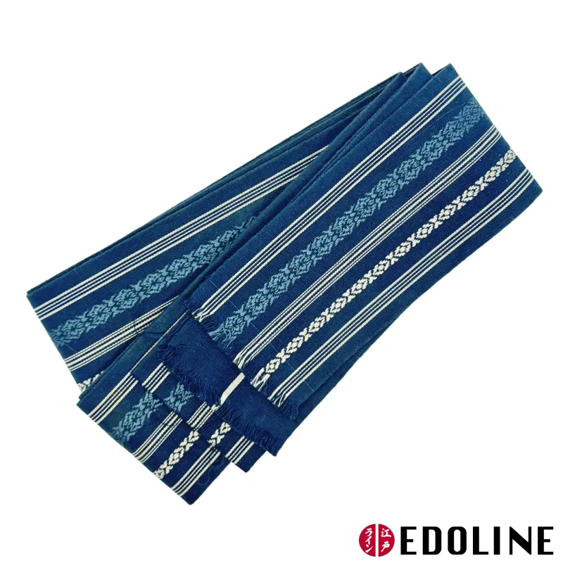 Türkis-Blauer Kaku Obi, Männerobi für Kimono