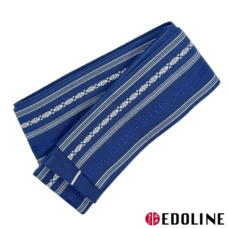 Blauer Kaku Obi, Männerobi für Kimono