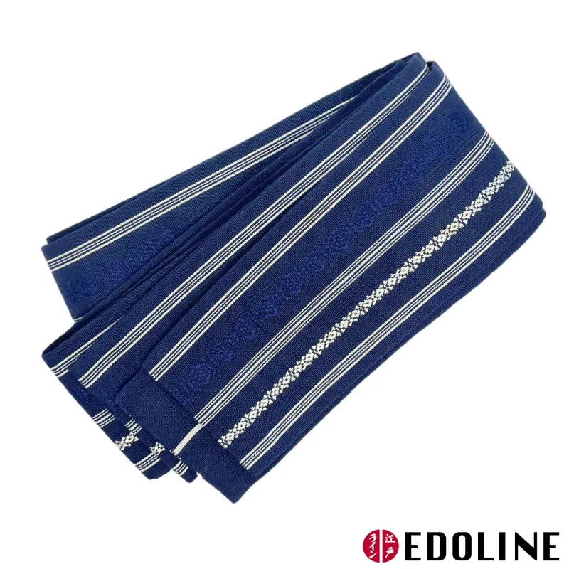 Blauer Kaku Obi, Männerobi für Kimono