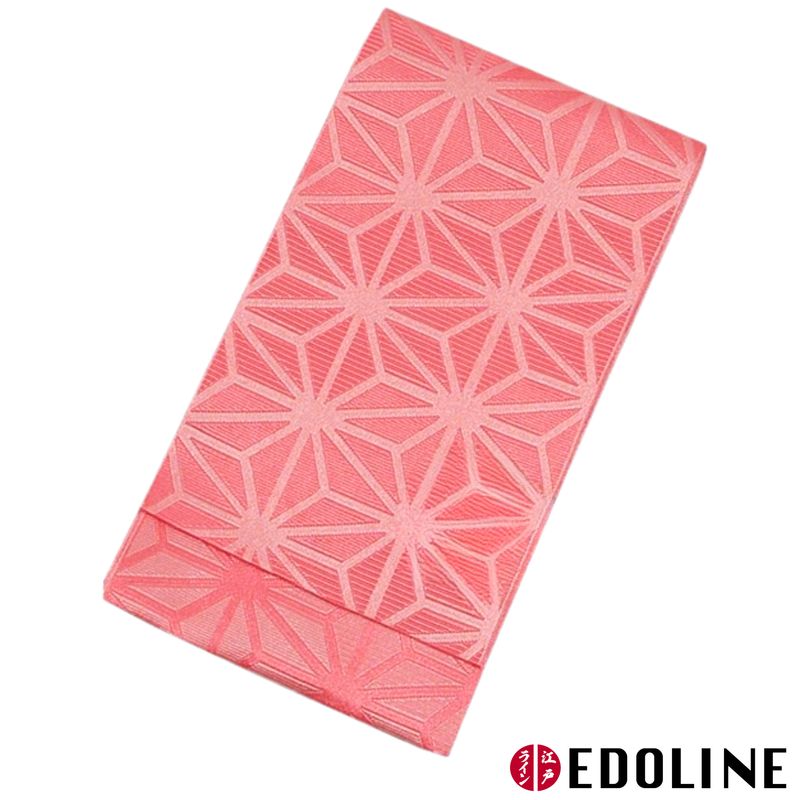 Rosa Asanoha Hanhaba Obi für Yukata