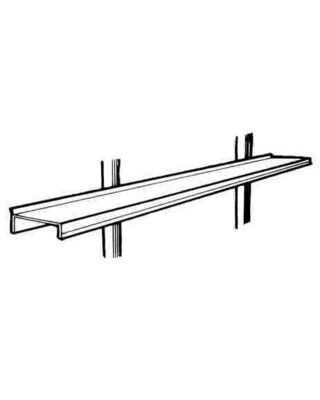 Aluminium Shelf 130mm x 1200mm