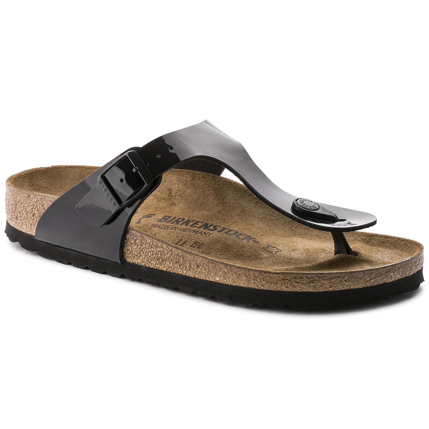 Gizeh Birko-Flor, Color: Black Patent, Size: 35R