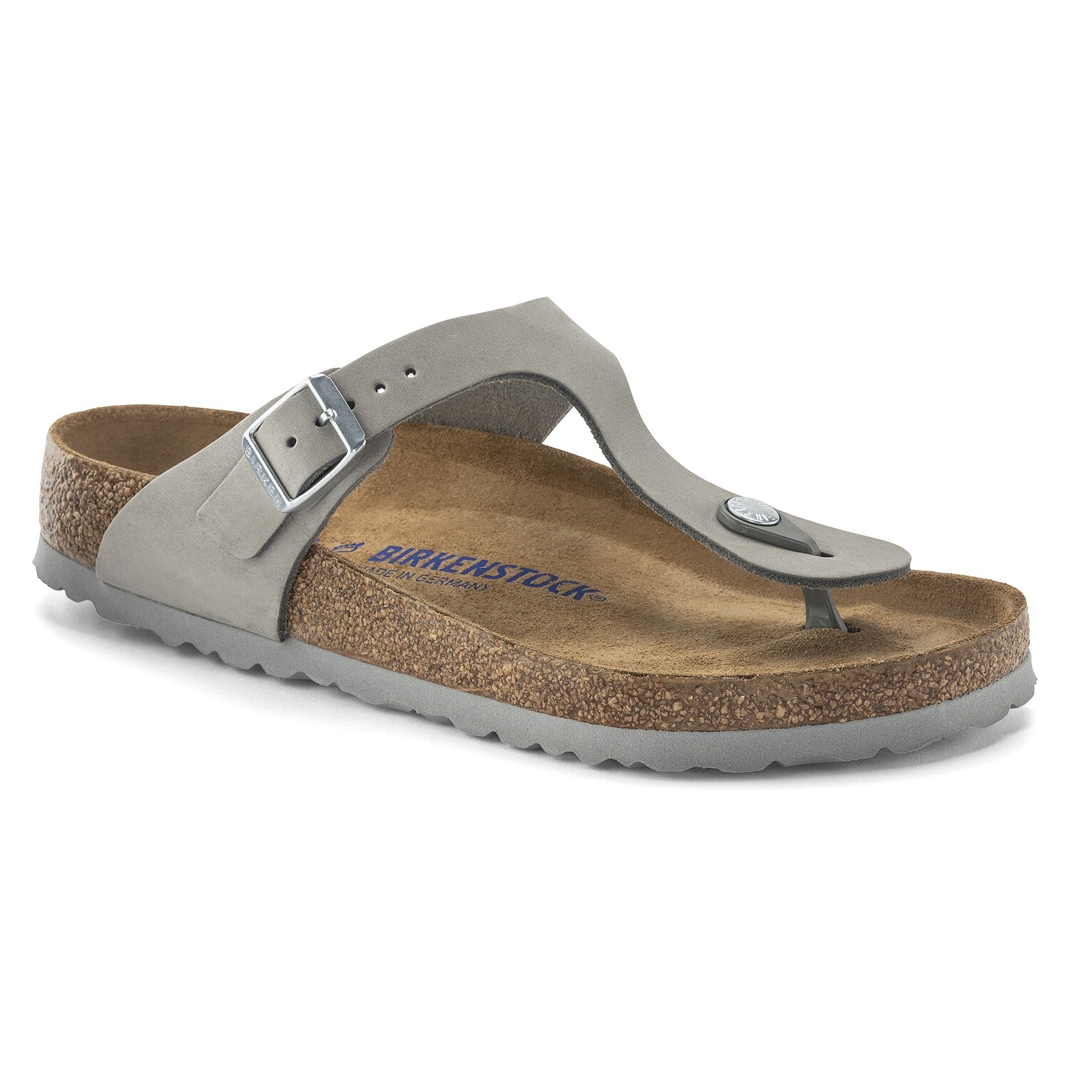 Gizeh Soft Footbed Nubuck, Color: Dove Gray, Size: 36R
