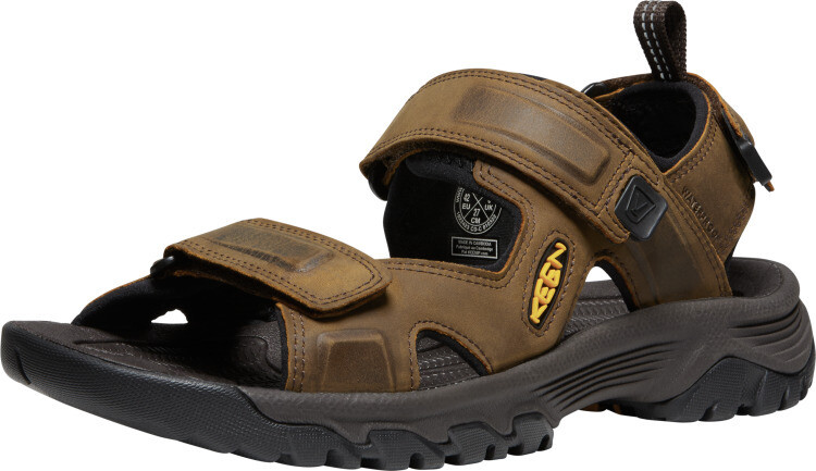 Targhee III Open Toe Sandal, Color: Bison/Mulch, Size: 8.5