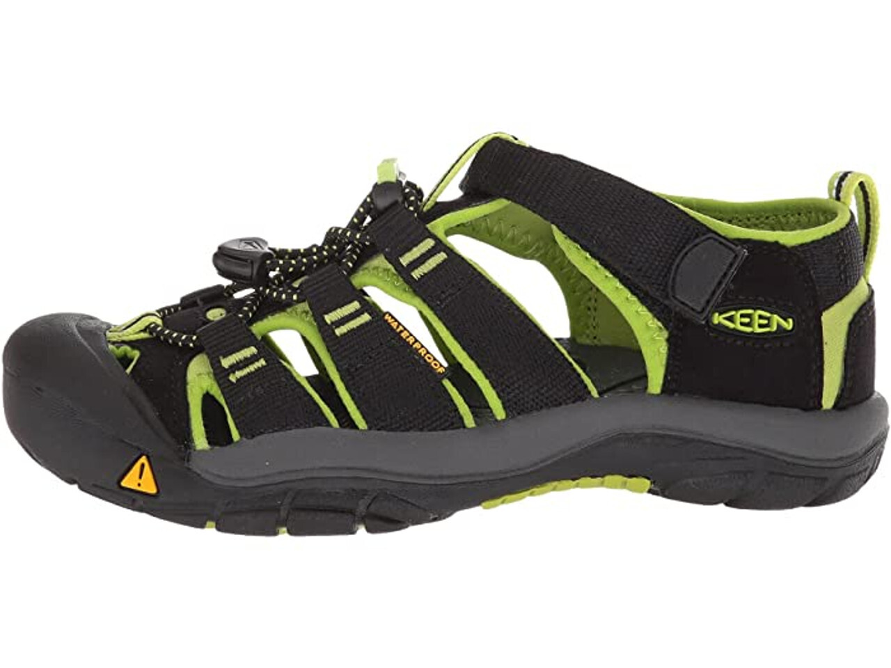 Kid's Newport H2 *SALE*, Color: Black/Lime, Size: Little Kid 9