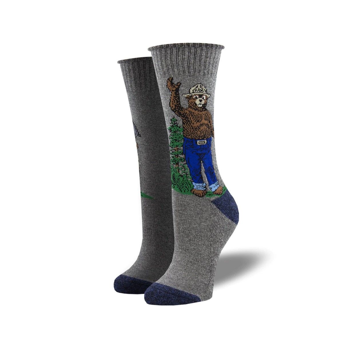 Hello Smokey Bear, Color: Charcoal, Size: S/M