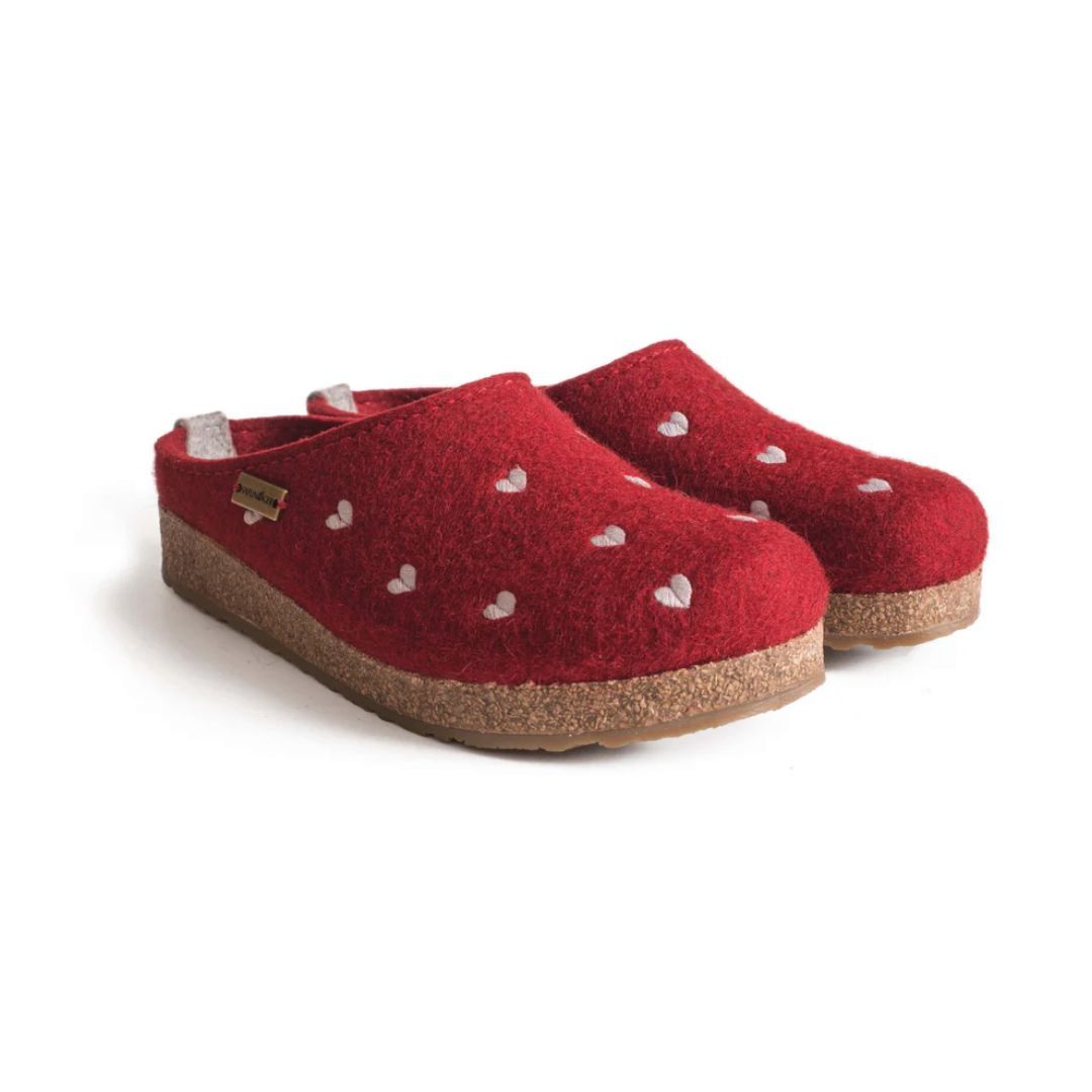 Grizzly Cuoricini Clog, Color: Red, Size: 38