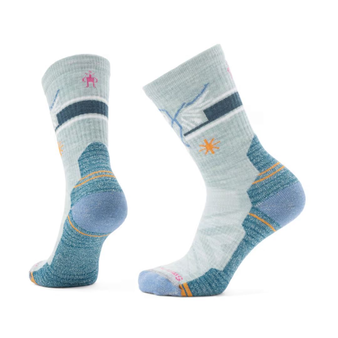 W Hike Light Cushion Hoo Who Sock, Size: Medium, Color: Frosty Green