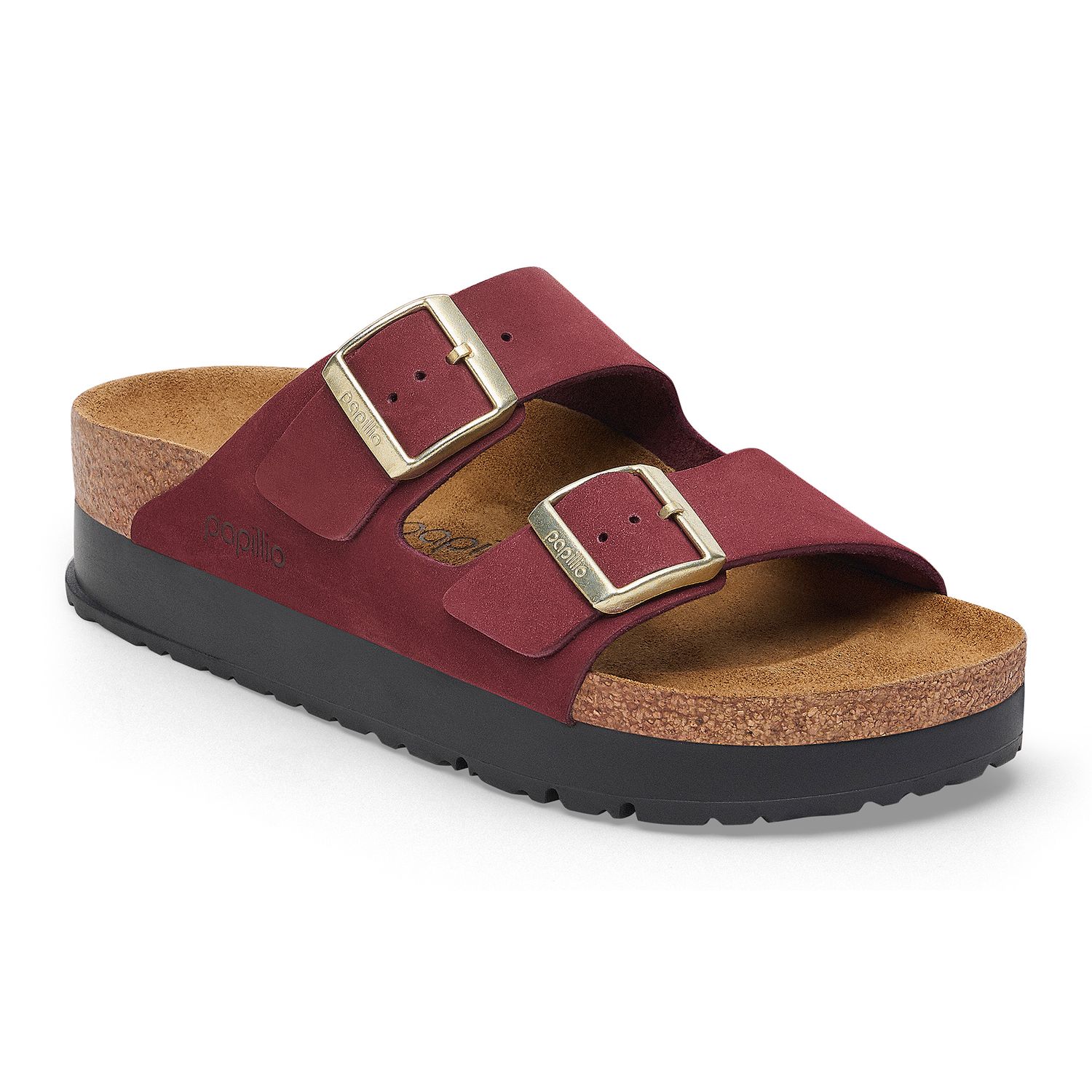 Arizona Flex Platform Nubuck Leather, Color: Zinfandel, Size: 38N