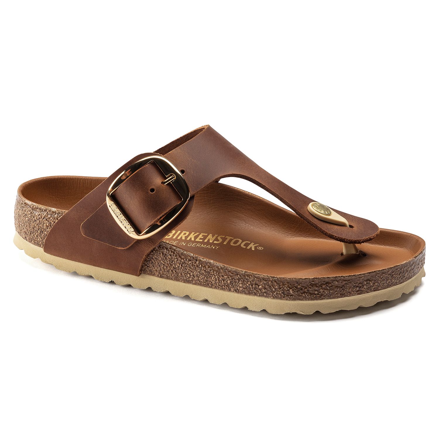 Gizeh Big Buckle Oiled Nubuck, Color: Cognac, Size: 38R