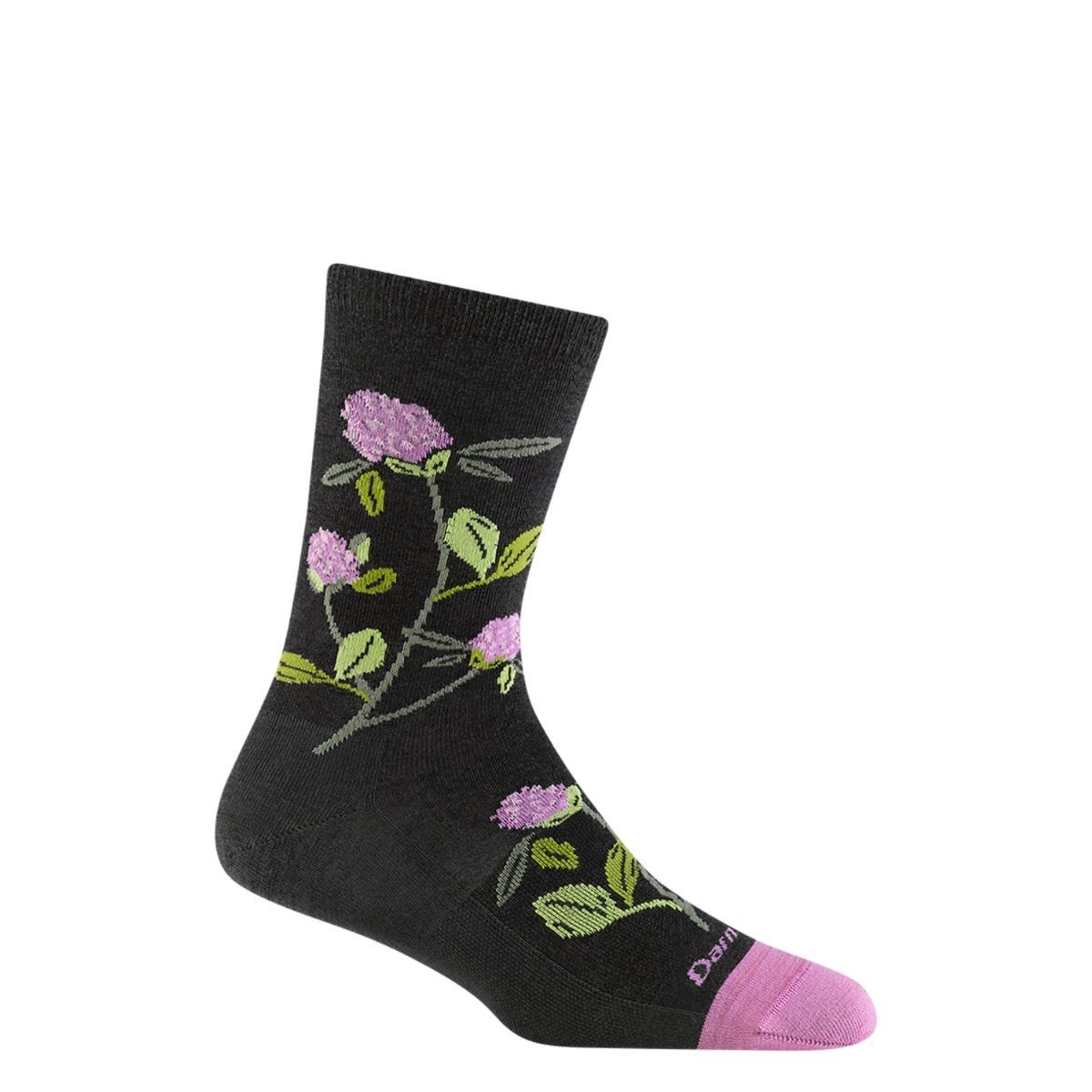 W Blossom Crew, Size: Medium, Color: Charcoal
