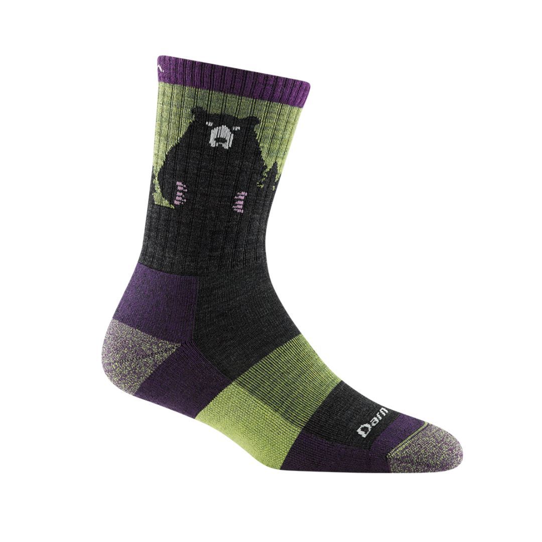 W Bear Town Micro Crew, Size: Medium, Color: Lime