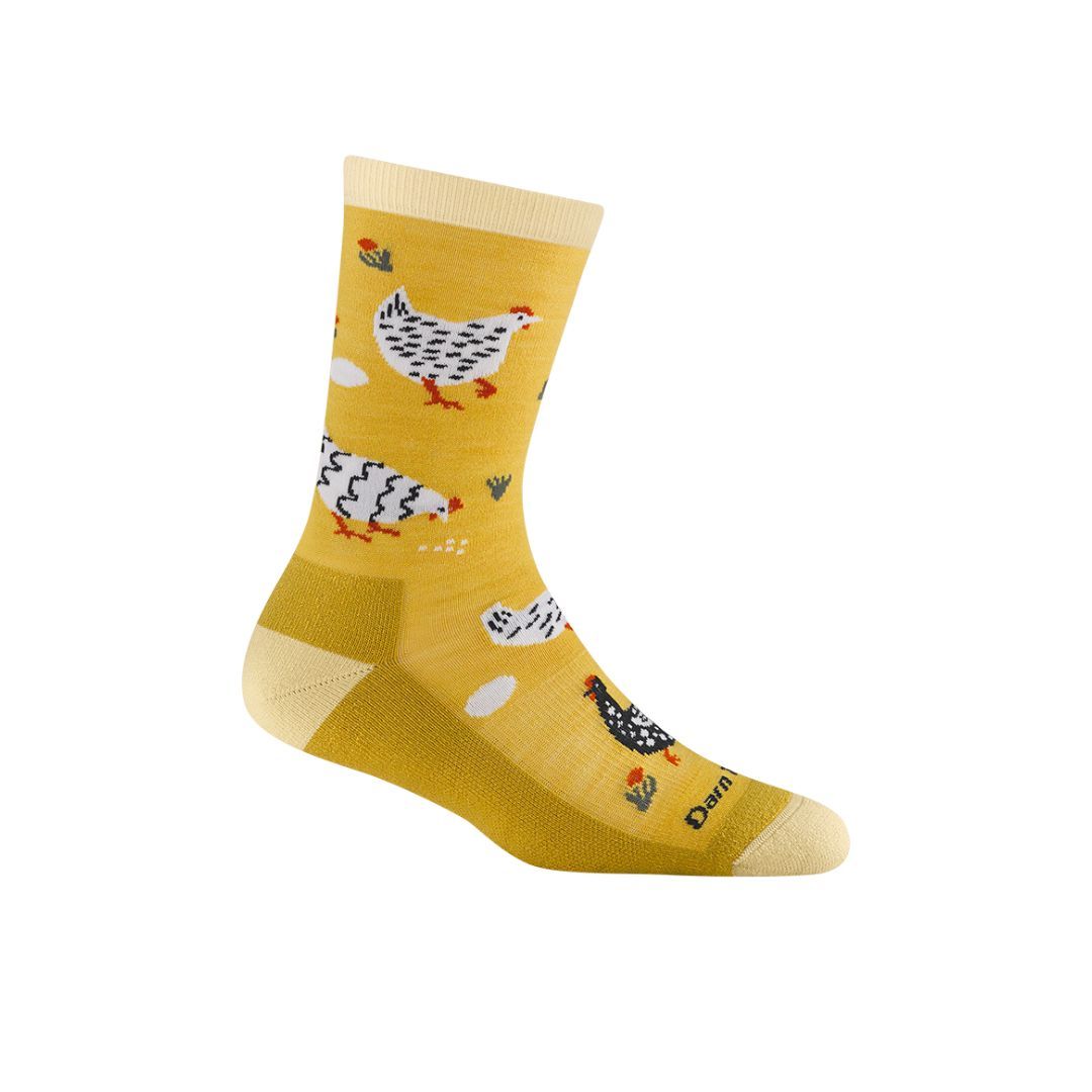 W Mother Clucker Crew Lightweight, Color: Sunny, Size: Small