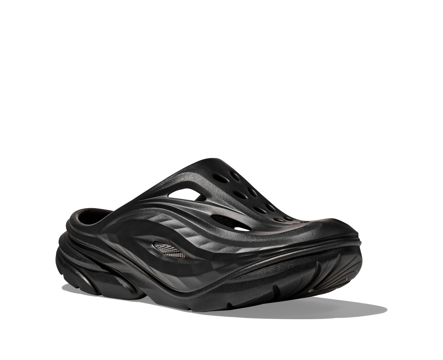 U Ora Recovery Mule, Color: Black/Black (BBLC), Size: M7/W9