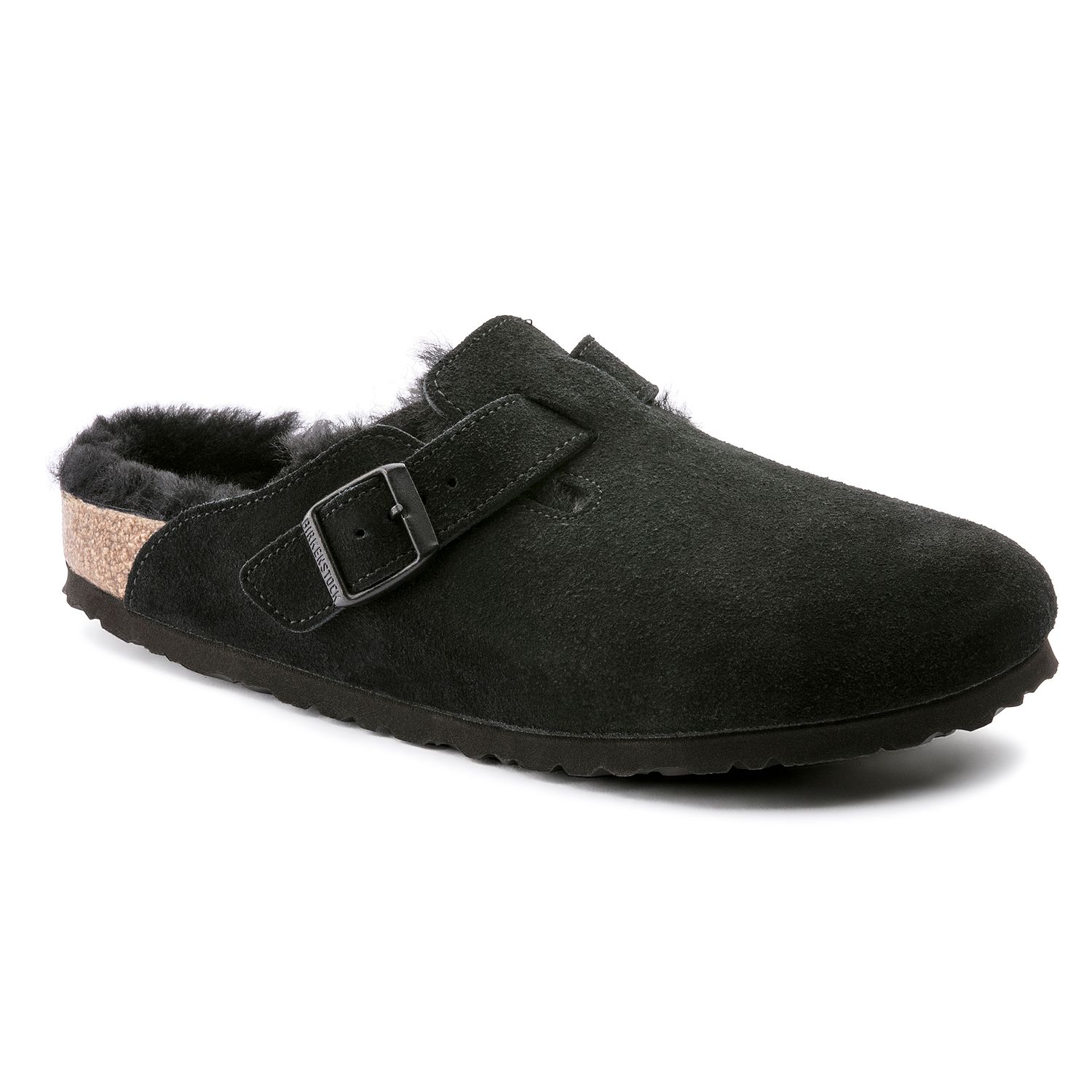 Boston Shearling Suede, Color: Black, Size: 36R