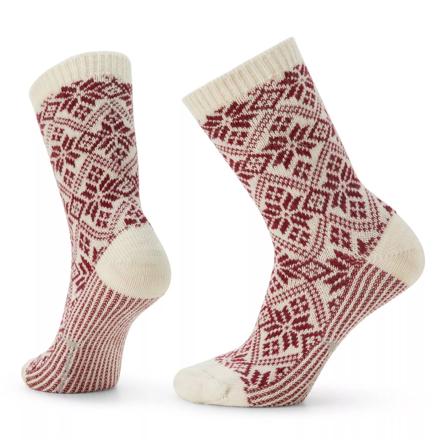 Everyday Traditional Snowflake Full Cushion Crew, Size: Medium, Color: Moonbeam