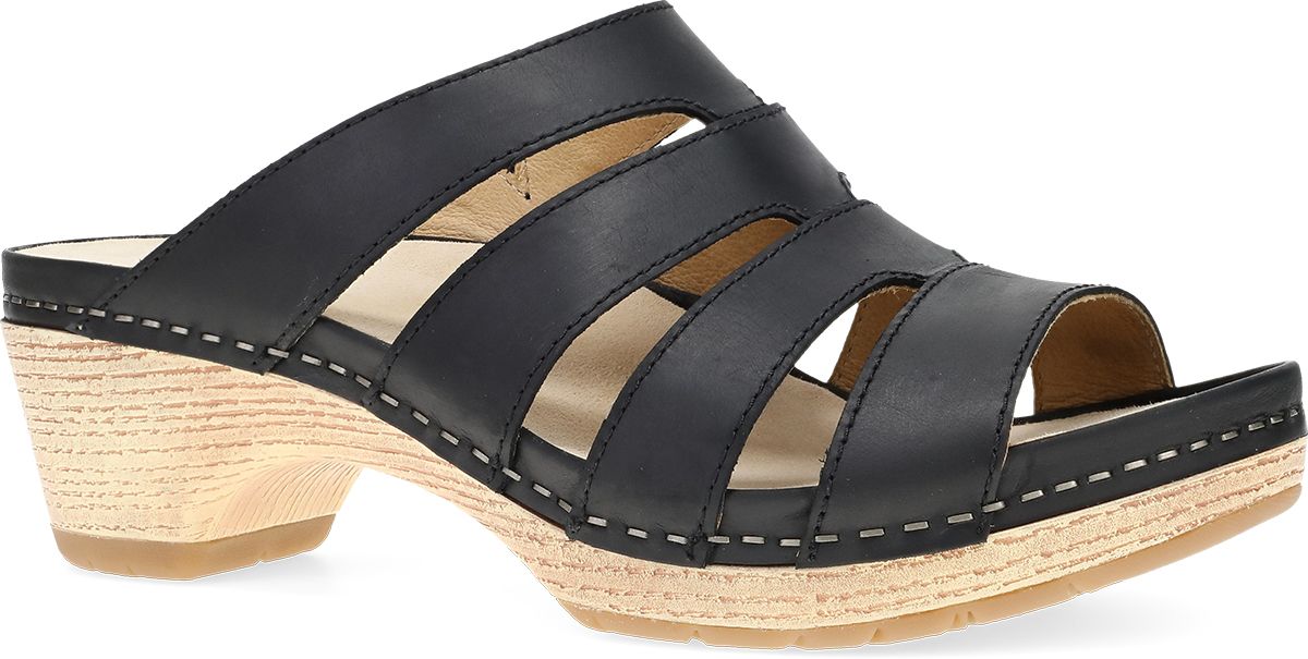 Lyndi, Color: Black Oiled Pull Up, Size: 38