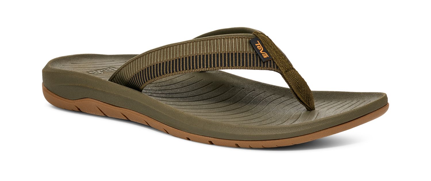 M Hurricane Flip, Size: 10, Color: Archive Ladder Dark Olive