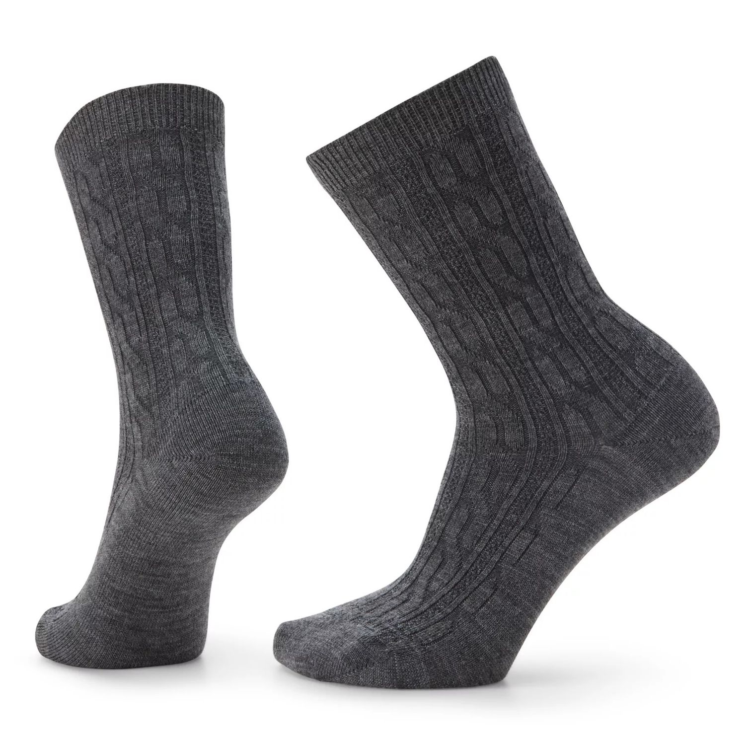 W Everyday Cable Crew, Color: Medium Grey, Size: Small