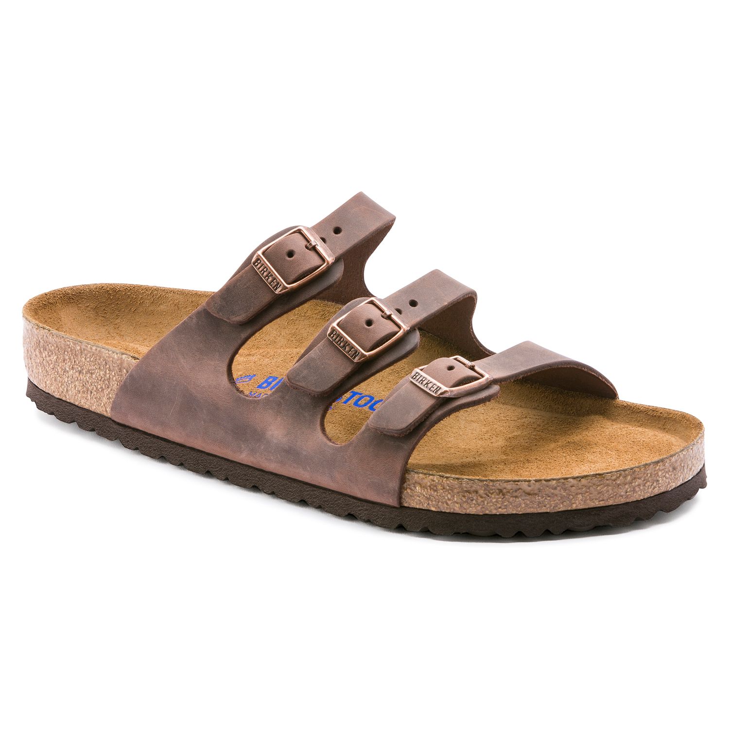 Florida Soft Footbed Oiled Leather, Color: Habana, Size: 35R