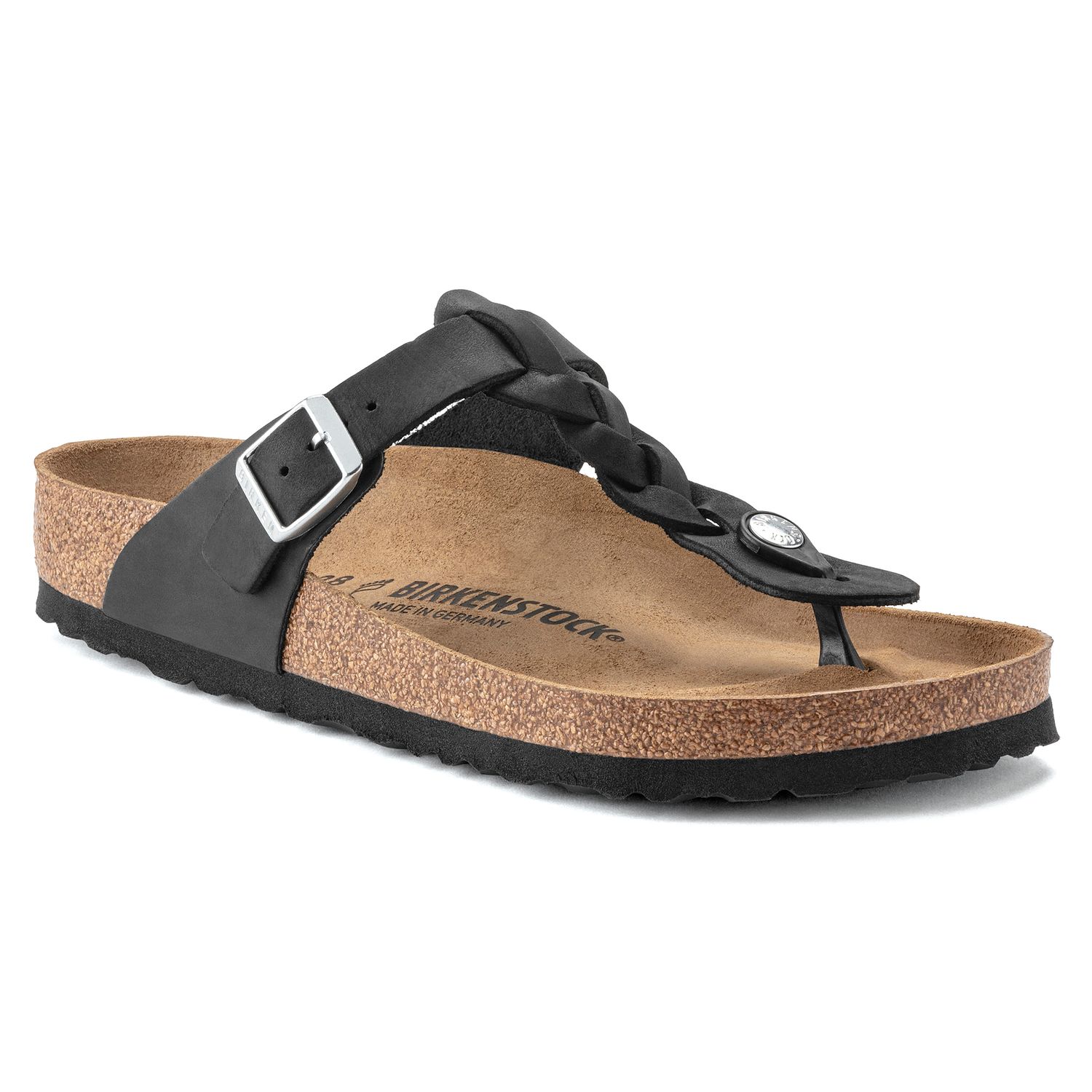 Gizeh Braided Oiled Leather, Size: 36R, Color: Black