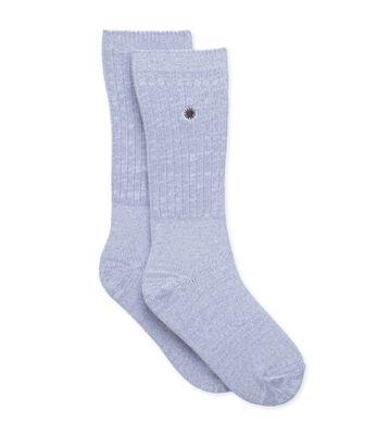 Rib Knit Slouchy Crew Sock