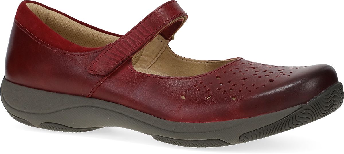 Stacy Waxy Burnished, Color: Red, Size: 39