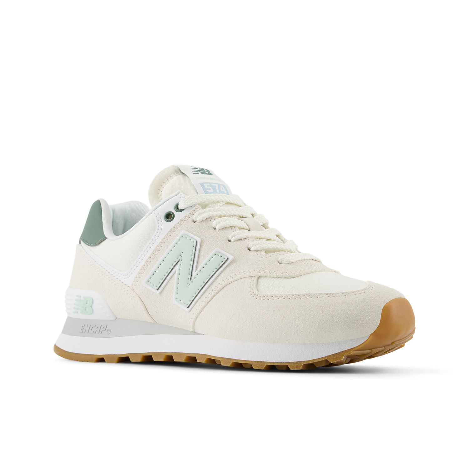 WL574 *SALE*, Color: White/Green, Size: 8.5 B