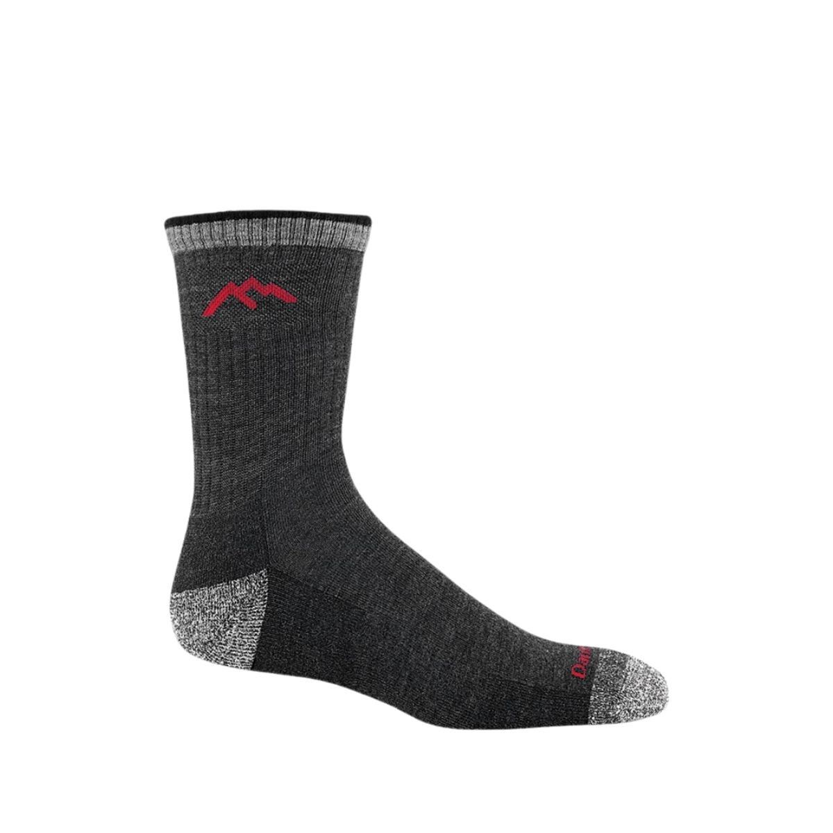 M Hiker Micro Crew Midweight, Color: Black, Size: Large