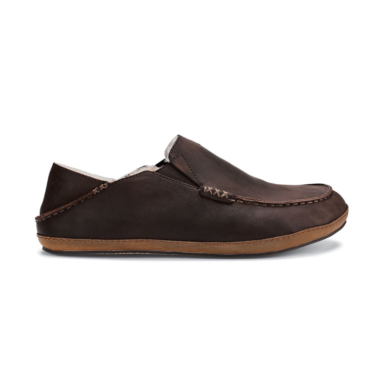 Moloa Slipper, Color: Dark Wood, Size: 9