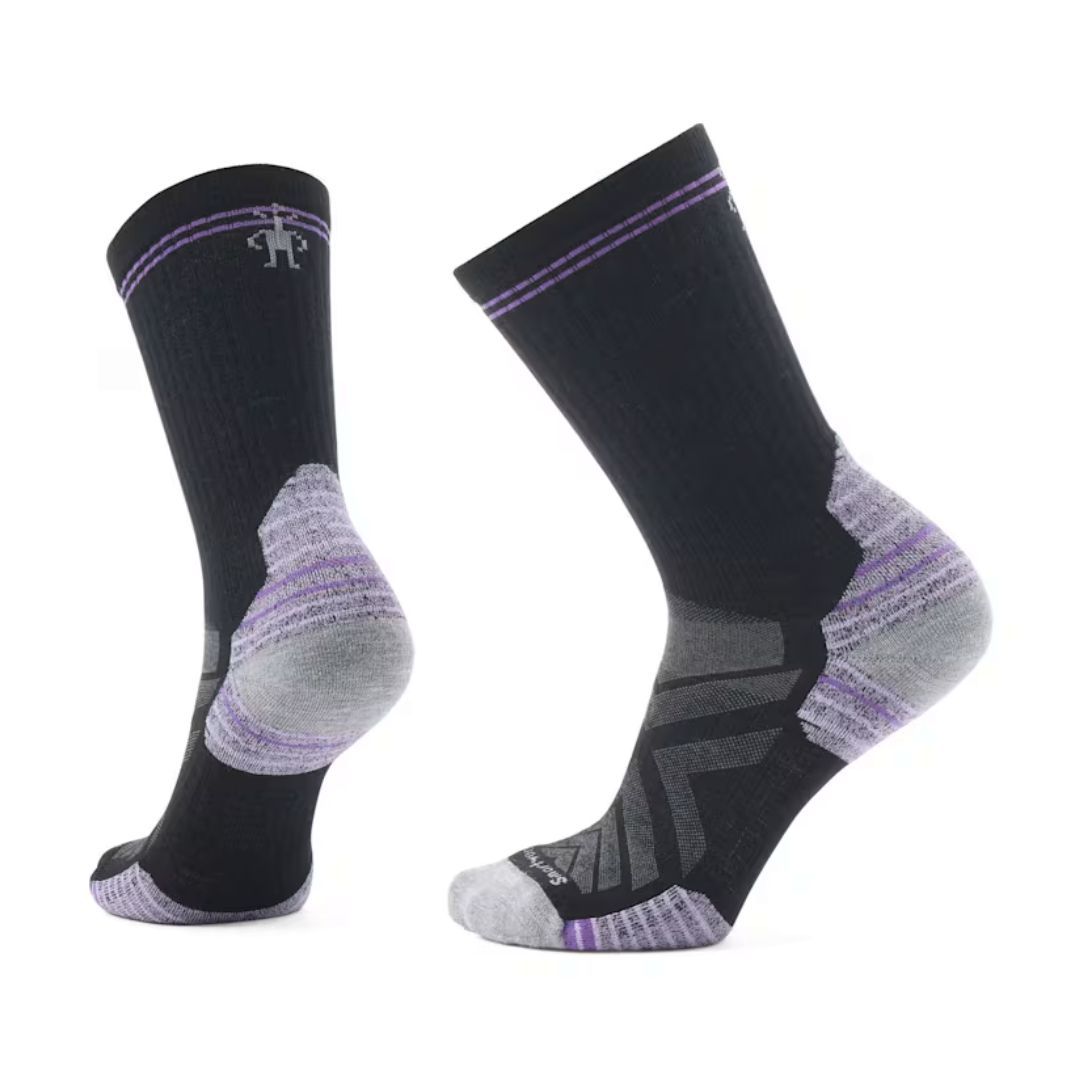 W Hike Targeted Cushion Crew, Color: Black, Size: Medium