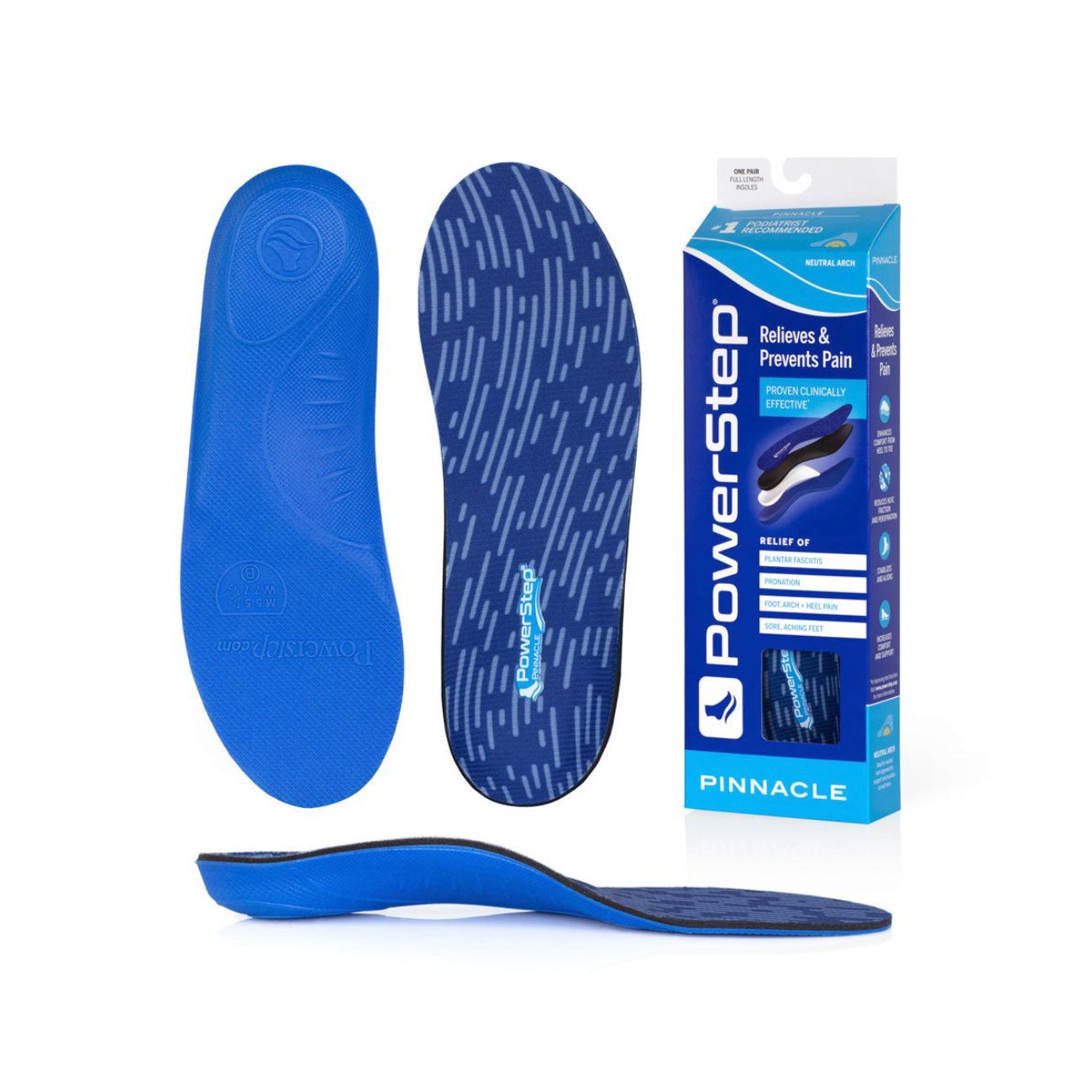 Pinnacle Insole, Color: Blue, Size: D (M7/W9)