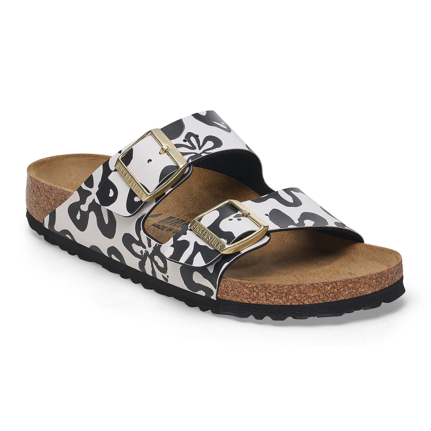 Arizona Birko-Flor *SALE*, Color: Blooms White/Black, Size: 38N