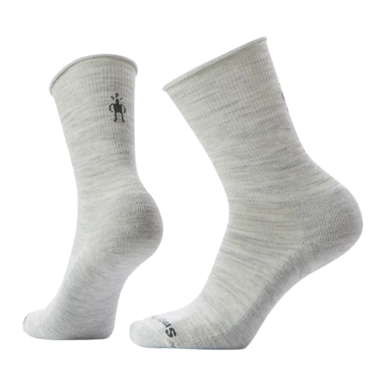 W Everyday Roll Top Crew, Color: Ash, Size: Medium