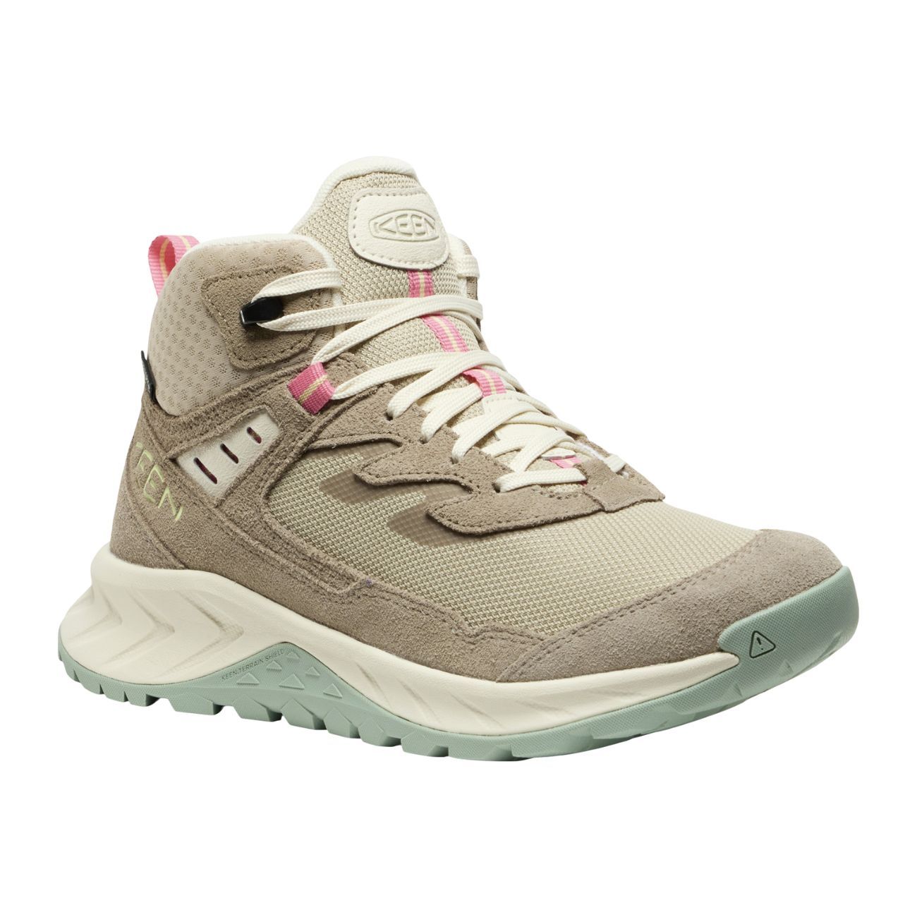 W Hightrail Mid WP, Color: Brindle/ Pink Lemonade, Size: 6.5