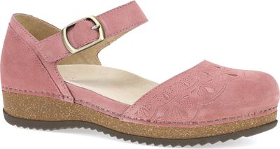 Mae Embroidered Suede