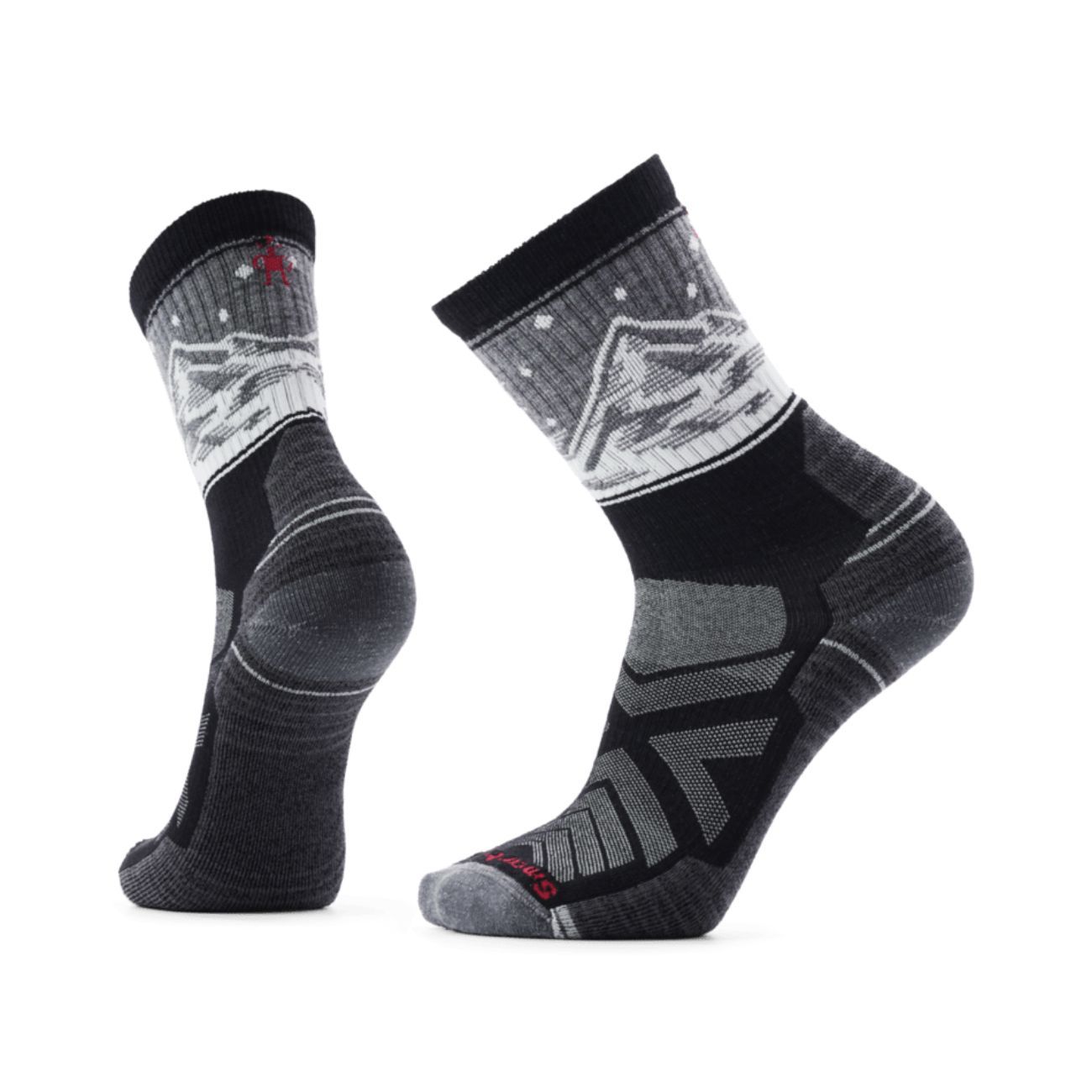 M Hike Light Cushion Valley View Crew, Color: Black, Size: Large