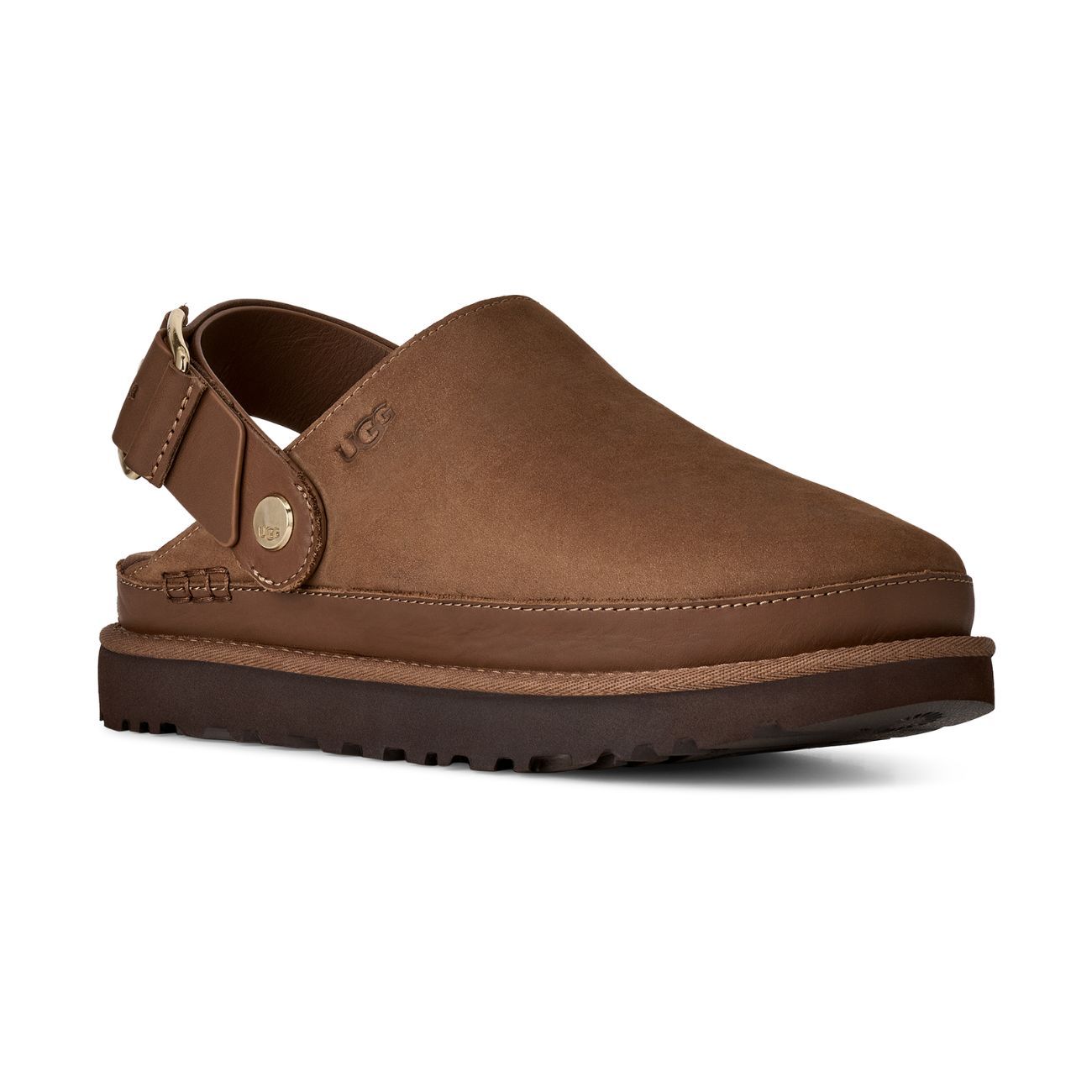 W Goldenstar Villa Clog, Color: Dark Chestnut, Size: 6