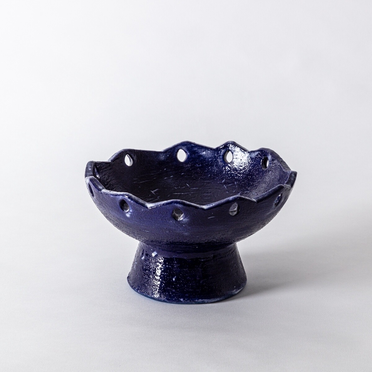 Footed Cobalt Bowl