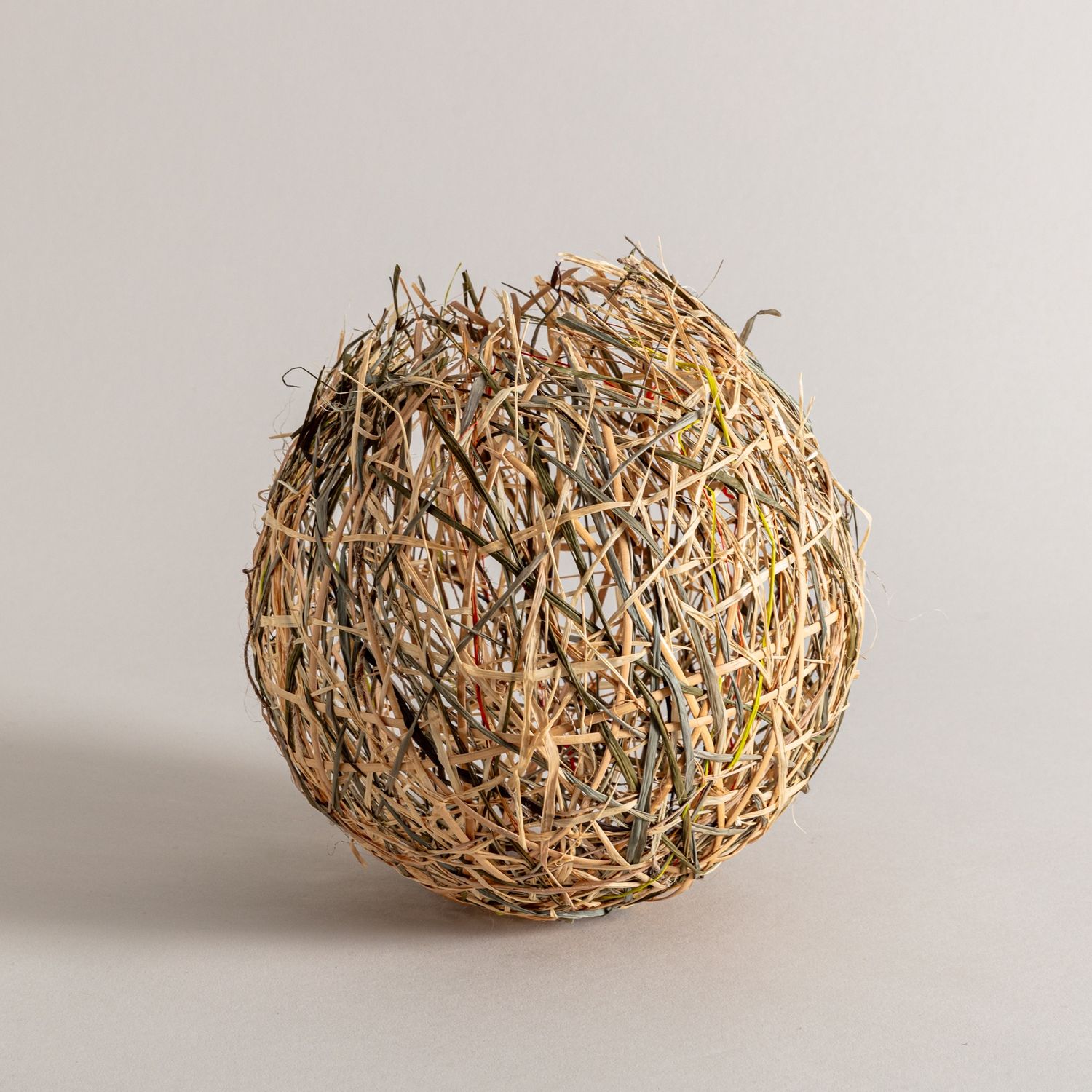 Phormium, Cane, and Nettle Basket