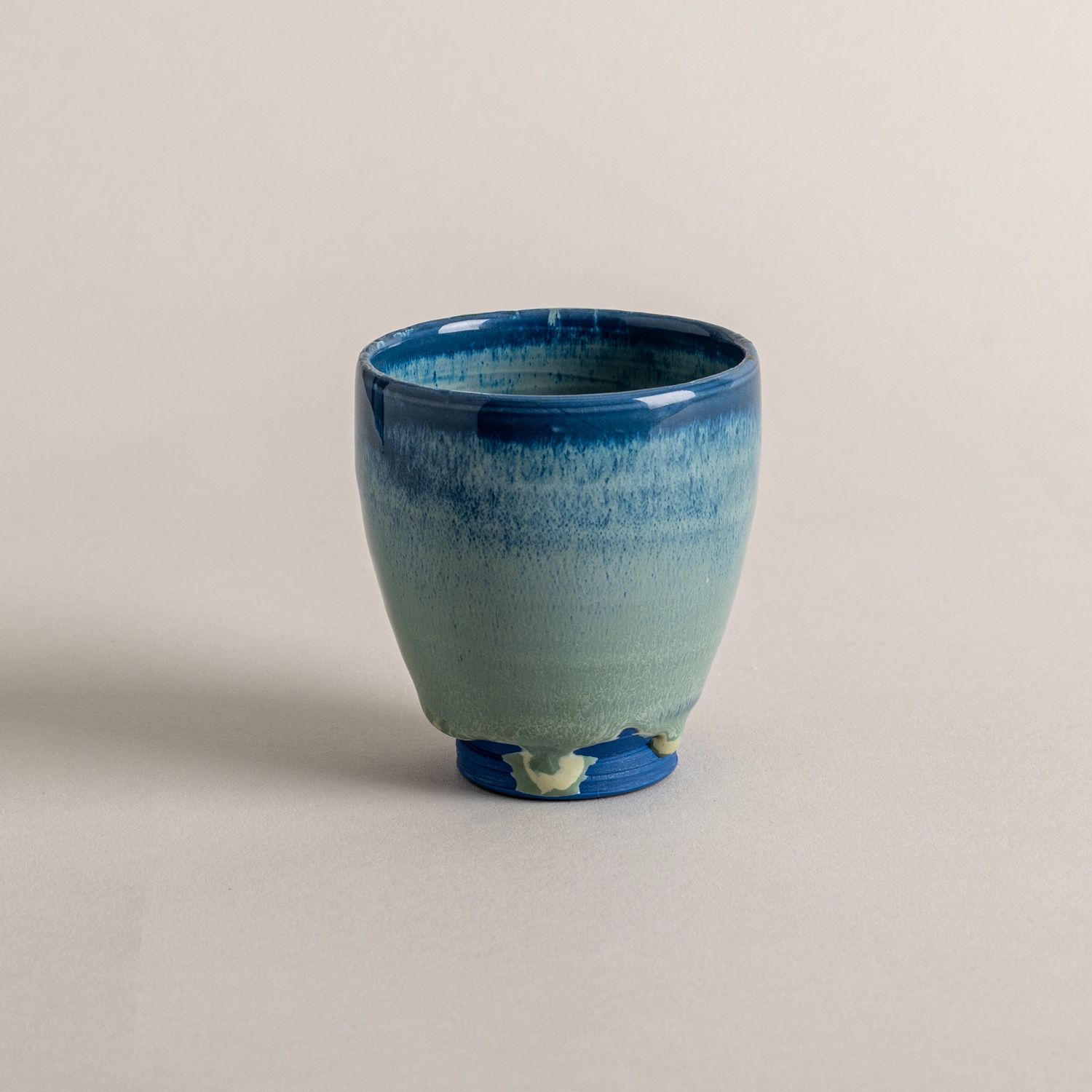 Blue Porcelain Yunomi-Jade Celadon