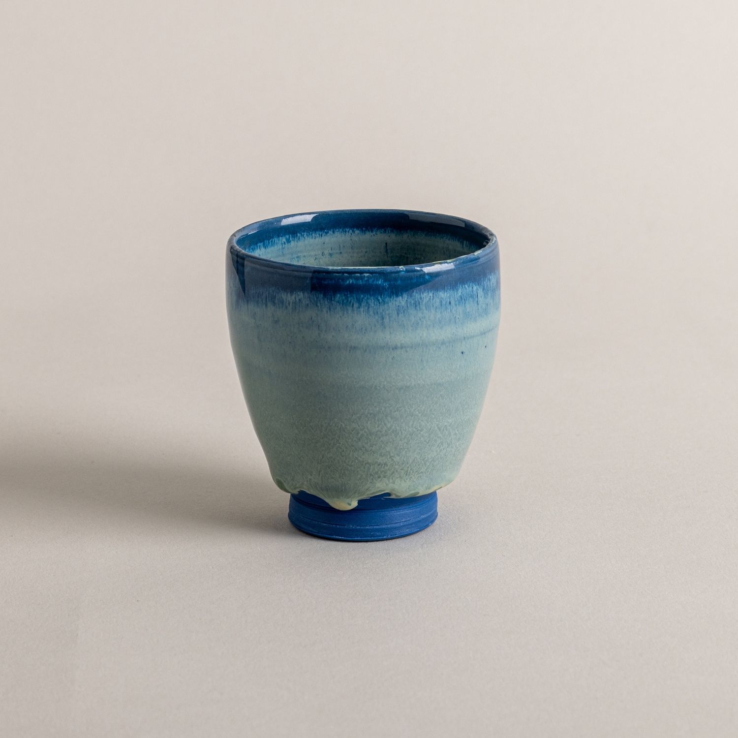 Blue Porcelain Yunomi-Jade Celadon