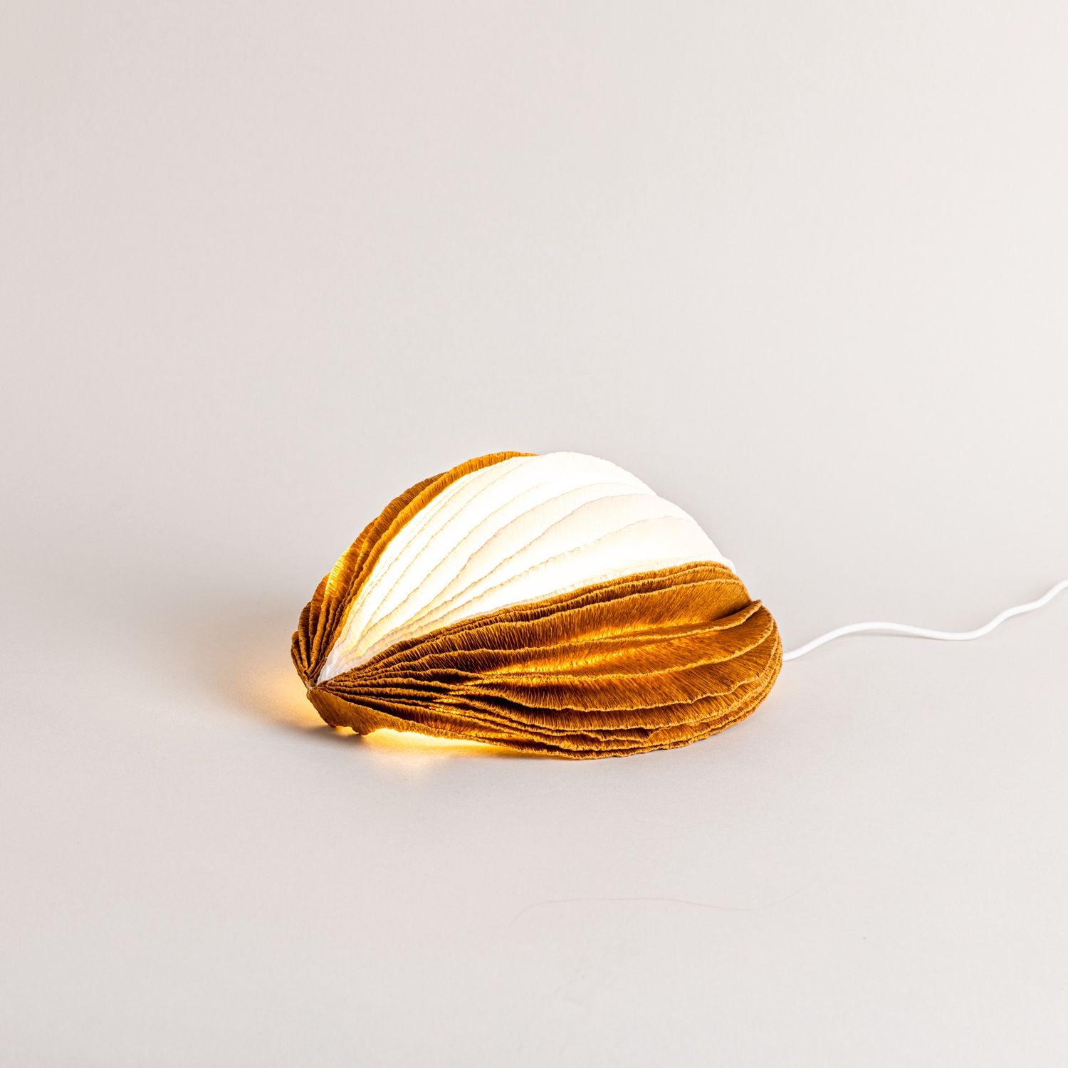 Pleated Paper Light Sculpture