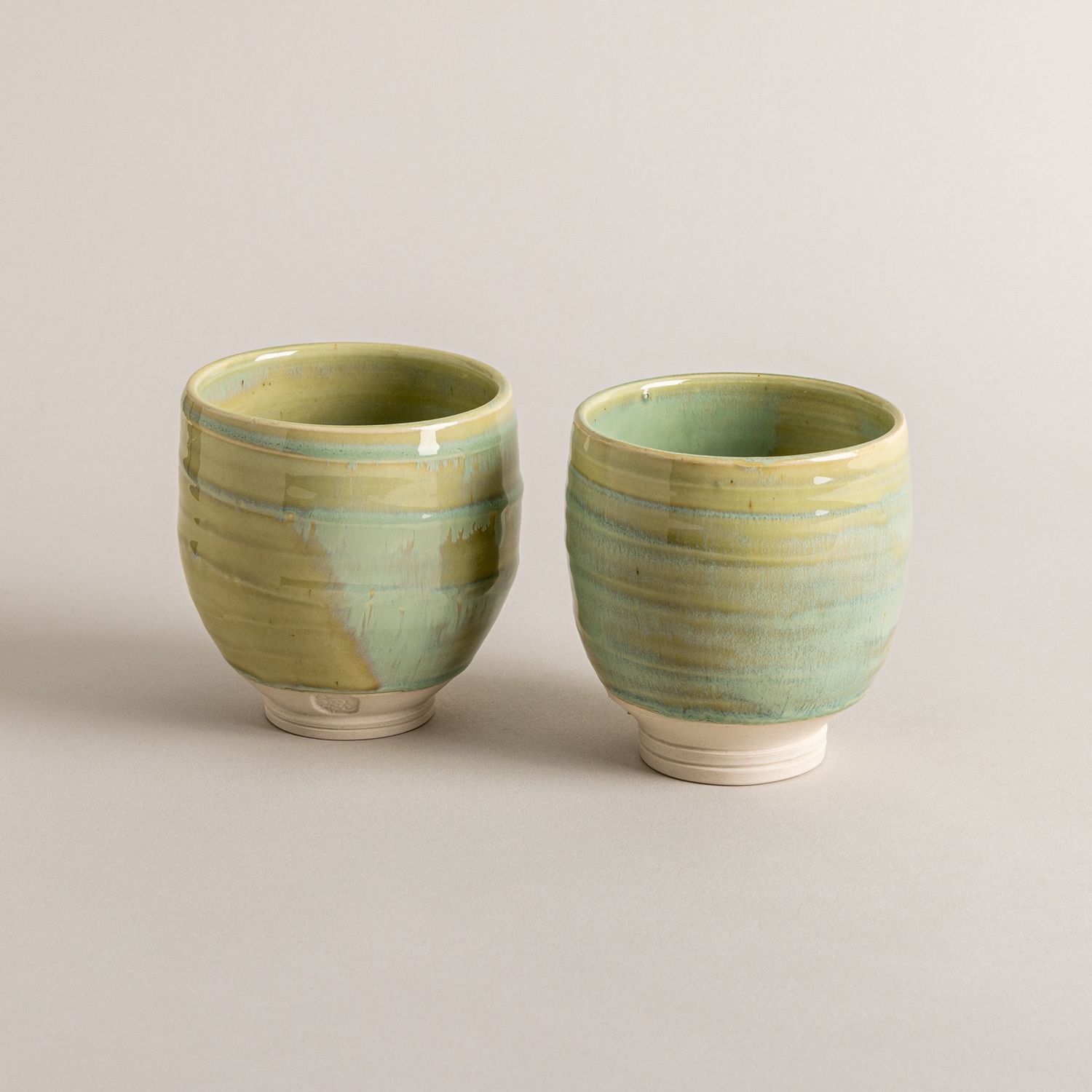 Celadon Porcelain Yunomi Pair n. 1